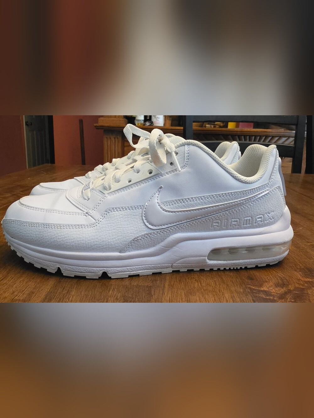 Nike White Leather AirMax Sneakers